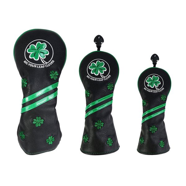 

3 count golf wood head covers fairway headcover for no.1 3 5 driver protector