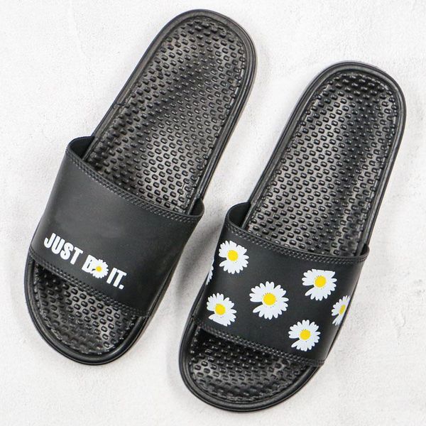

fashion sandals daisy beach sandal letter slippers print designer slippers black white summer flip flops casual shoes chaussures 36-45