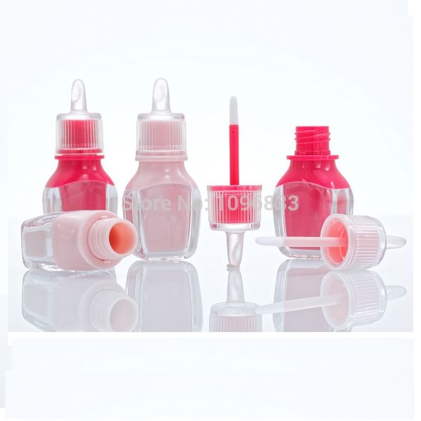 

packing bottles empty pink lip gloss bottle mini plastic lipstick storage container rose red lipgloss packaging tubes 10pcs/lot