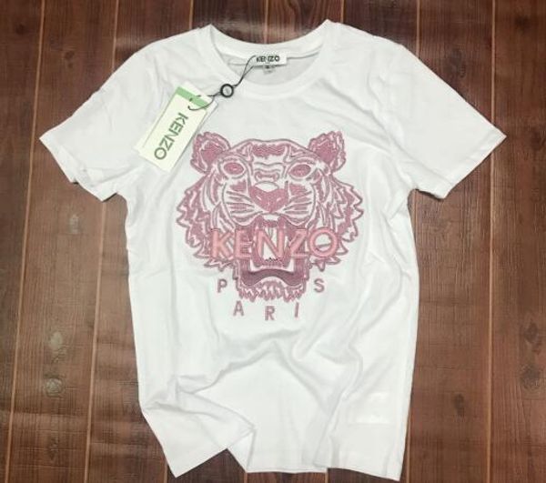 

New cotton ju tin bieber brand de igner t hirt with tiger head pattern and hort leeve for men and women kenzo hirt