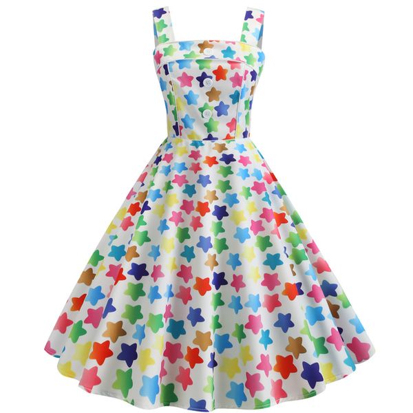 

2019 new summer strapless dress women sleeveless robe vestidos hepburn 50s 60s party dresses elegant rockabilly pin up sundress, Black;gray