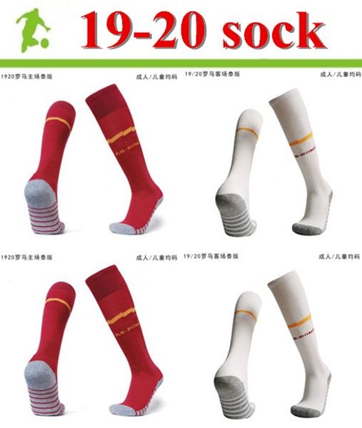 

rome 19 20 men's football soccer socks home away rome football socks 2020 club team soccer socks, Black