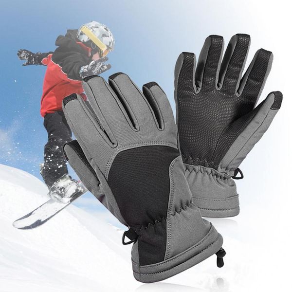 

windproof warm 1126 square polyester children ski warm breathable waterproof gloves for skiing equipment