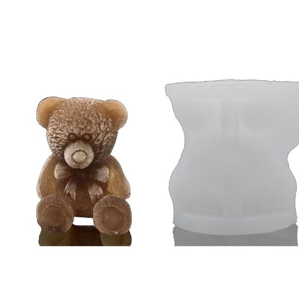 

baby bear craft art silicone soap candle tray resin casting silicone molds axyd
