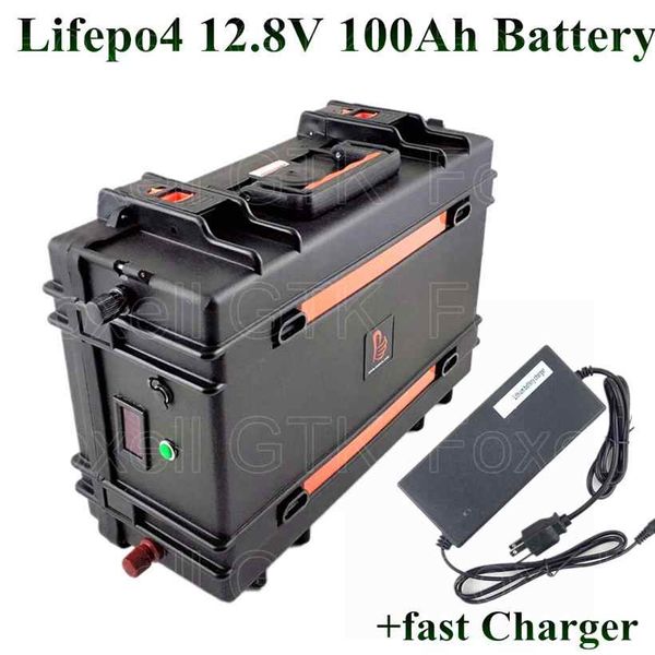 

с пластиковым корпусом 12 литиевая батарея 12v 100ah ​​lifepo4 bms 4s для ebike звуковое оборудование троллинг мотороллер + 5a зарядное устр