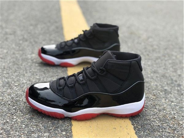 

2020 new arrival 11 bred og high black white -varsity red 45 men basketball shoes 378037 -061 real carbon fiber running sneakers size 7 -1