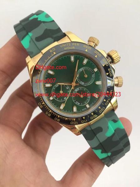 

3 color factory maker watch 40mm 116515 116508 yellow gold rose gold no chronograph working mechanical automatic mens man's watches, Slivery;brown