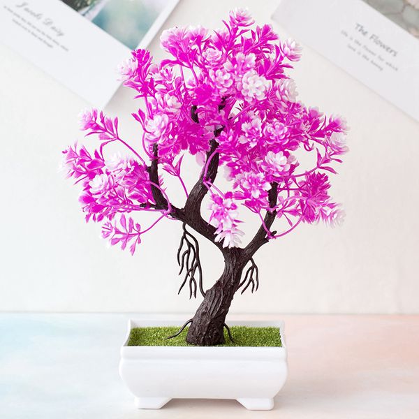

simulated fake potted bonsai pine tree artificial plant desk ornament decoration
