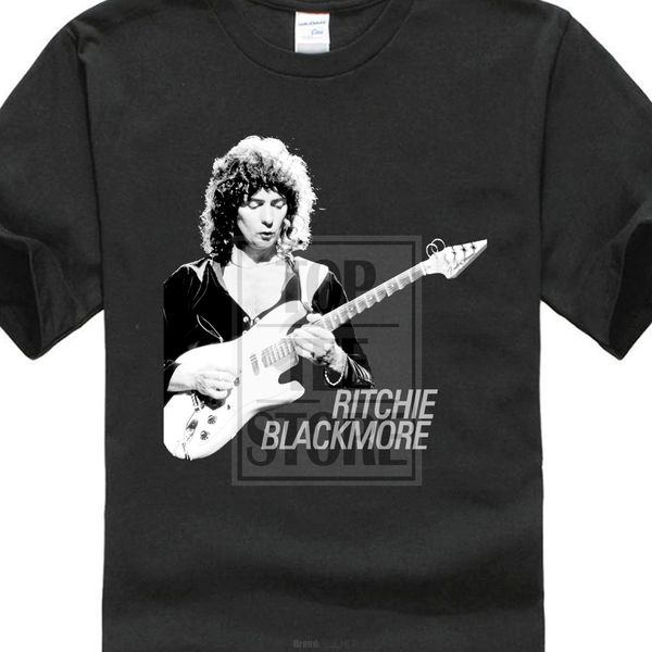 

ritchie blackmore men's black t shirt size:s m  xl 2xl 022628, White;black