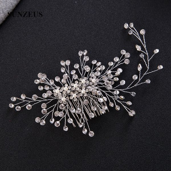 

shinny crystals bridal combs for head silver wedding bride headpieces new marriage accessories sq425