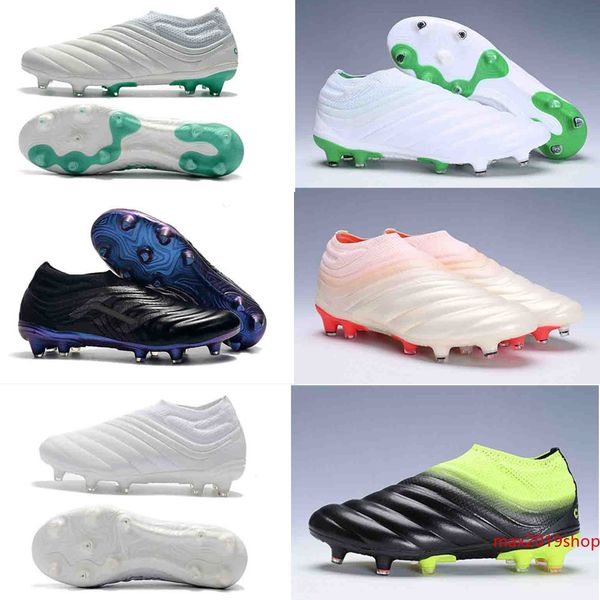 

2019 новые оригинальные copa 19 fg39-45 бутсы laceless кожа мужская обувь copa открытый носки футбол бутсы