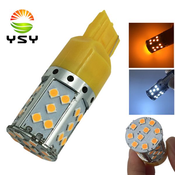 

ysy 1x 1156 bau15s 7440 led canbus error ba15s p21w s25 3030 35smd auto brake reverse lamp drl rear parking bulbs amber 12v