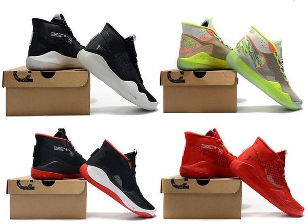 

2019-2020 kevin durant 12 ep basketball shoes men kd 12 training sneakers kd12 athletic shoes size 7-12 with box, Black