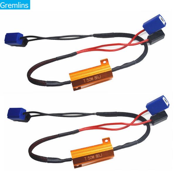 

50w h1 h3 h7 h11 9006 hb3 hb4 h9 h8 car load resistor error canceller led decoder canbus wiring canceller decoder light