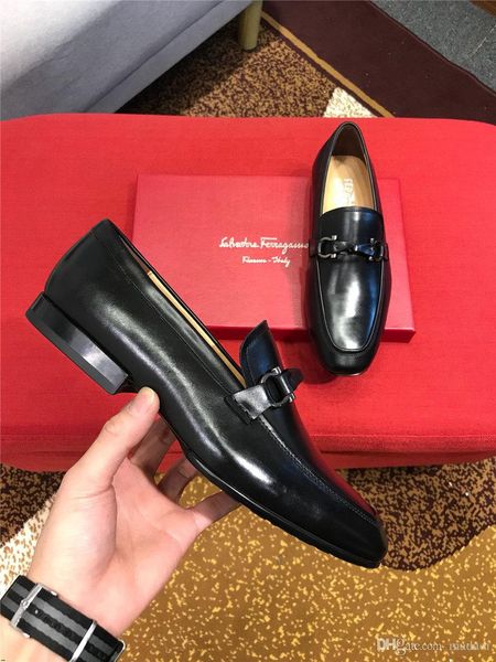 

20fw 2019 мужчины платье обуви мужчины формальные обувь кожа люкс мода groom свадебная обувь мужчины оксфорд обувь одежда плюс размер 38-45, Black