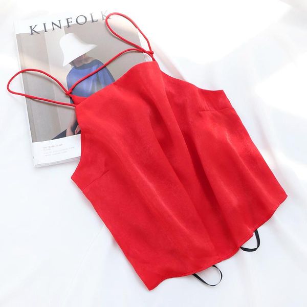 

biaoruina women sleeveless tanks summer beach holiday party camis club short casual solid chic tanks, White