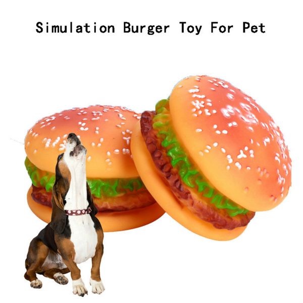 

pet cats dogs toys simulation burger silicone burger popular squeakers toy pets dog cat training playing chewing supplies fast delivery