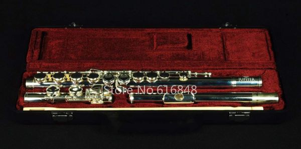 Brand Flauto Jupiter JFL-507S 16 Fori Chiuso C Strumenti musicali a Tono Flauto Cupronichel placcato argento con chiave E Con ​​custodia panno di pulizia