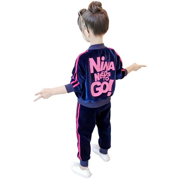 

toddler girl clothes spring autumn baby boys girls clothing suits children jacket pants 2pcs/sets fashion kids clothes toddler, White