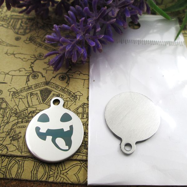 

40pcs--"jack skellington faces 22"stainless steel charms more style for choosing diy charms pendants for necklace, Bronze;silver