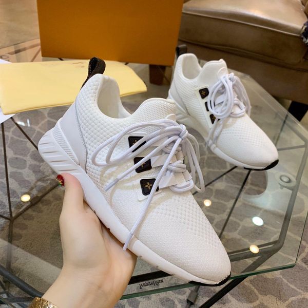 

New luxury women neaker aftergame trainer 1a57co luxury de igner hoe white black trainer with box