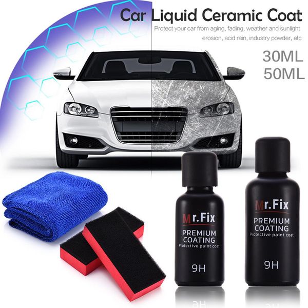 

30ml 50ml upgraded ceramic coat car polish car liquid ceramic coat 9h high hardness gloss hydrophobic glass coating paint