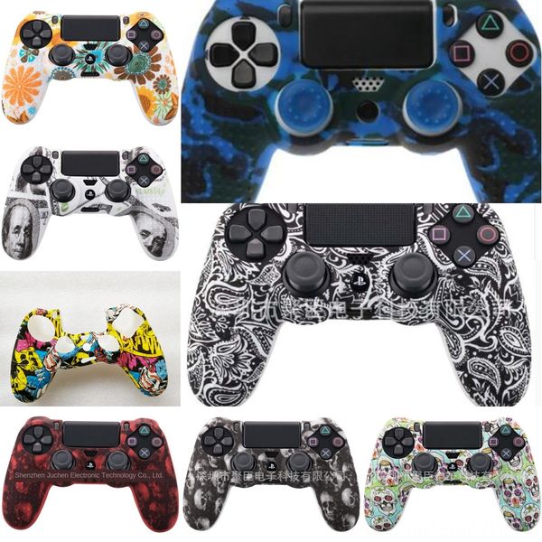 

yok1j jdm-055 party faceplate front housing shell case pro part for ps4 repair slim controller jdm-040 jdm-050 scary