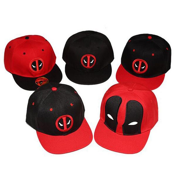 

2020 fashion comic deadpool hat snapback bone aba cotton baseball for men women sports hip hop cap very good, Blue;gray