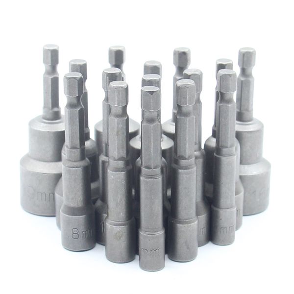 

1pc 5мм-19мм шестигранной сильных магнитных nut driver set сверло оправа адаптер 1/4" hex адаптер питания сверло держатель сеттер