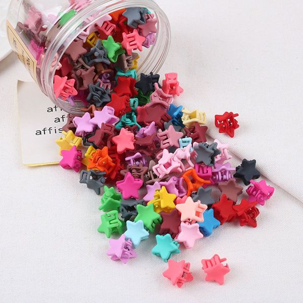 

30pcs/set summer candy color colorful star bead shaped hair for women popular small hair clip stick accessories