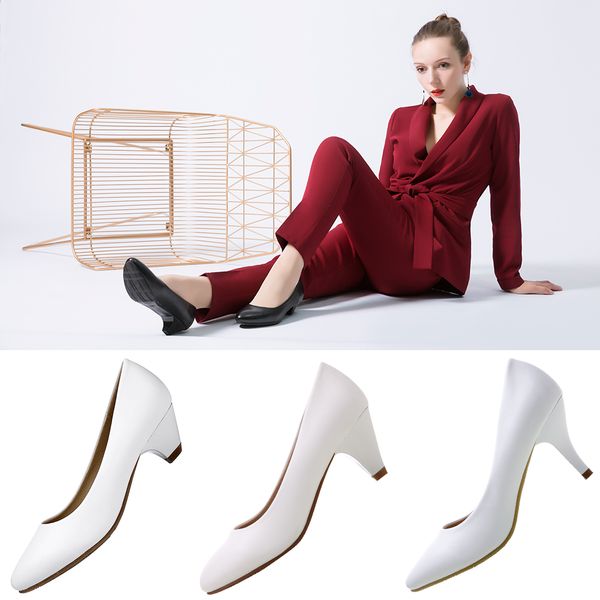 

yalnn high heels pumps women daily shoes big size 3/5/7cm heels white black prom officce party weeding ladies shoes