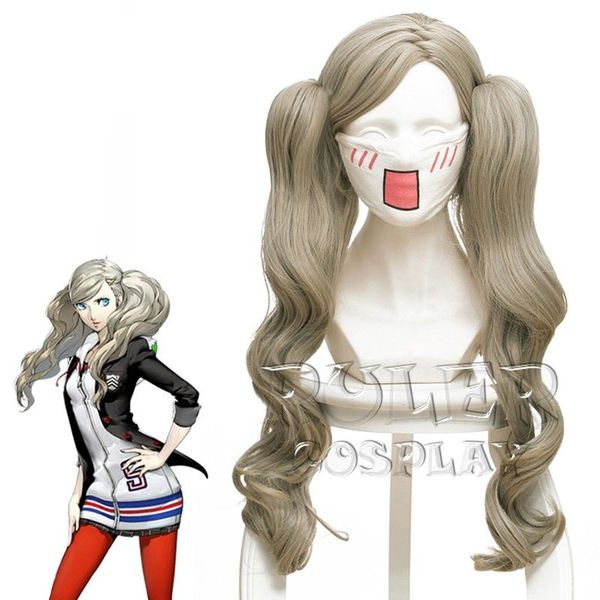 

60cm anime persona 5 anne takamaki cosplay wig, Black