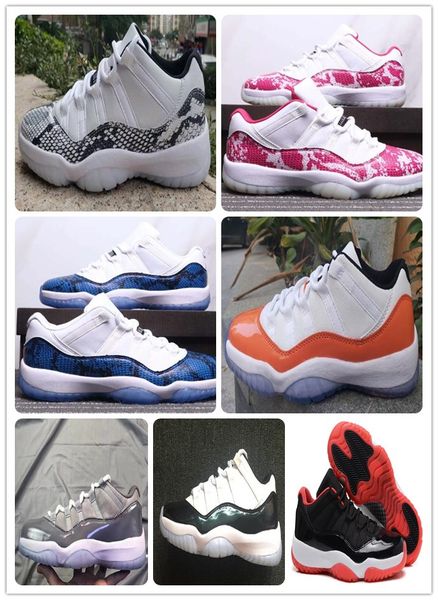 

11 low se snakeskin navy blue pink snakeskin basketball shoes 11s bred concord georgetown men&women sports athletics sneaker ment