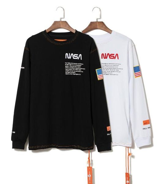 

Марка роскошные длинные рукава вышивки Nasa толстовки свитера осень зима Женщины М