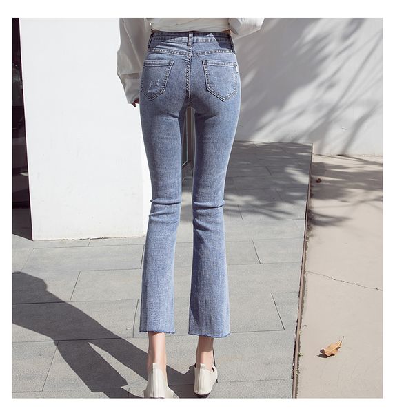 

violet women's tailored waist and hip princess jeans bk1293, Blue