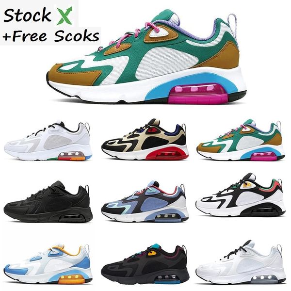 

stock x men running shoes 200 bordeaux university red air mystic green triple black white royal max pulse trainers sports sneakers 40-46