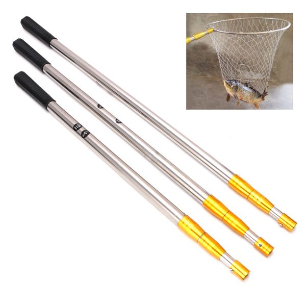 

1.5/1.7/1.9m head ring prong harpoon spear rod fish dip net bar pole