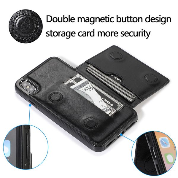 

Кожаный флип чехол для IPhone XS MAX XR с карты Слоты Мягкая крышка для IPhone X 7 8Plus 6 6S Wallet Pho