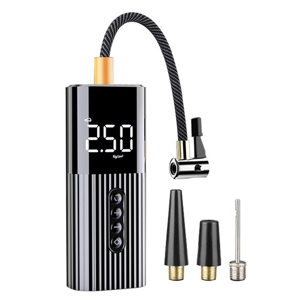 

mini inflatable portable air compressor pump with led lighting 12v 150psi wire air pump for car bicycle balls