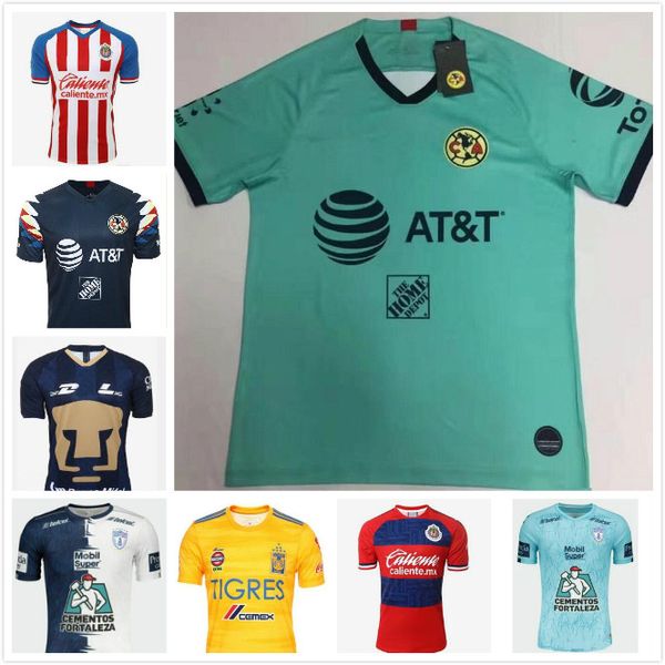 

dhl 19 20 liga mx club america soccer jerseys 2020 unam chivas cruz azul crows tigres pachuca tijuana santos laguna nagasa, Black;yellow