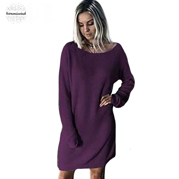 

mini dresses autumn vestidos loose dress women long sleeve round neck casual dresses winter black party dress women clothes, Black;gray