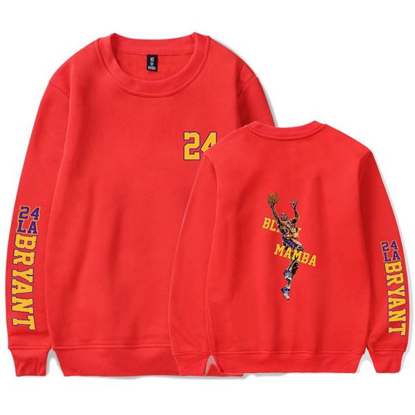 

kb mens autumn designer hoddies basketball style crew neck long sleeve letter print homme clothing fashion style casual apparel, Black