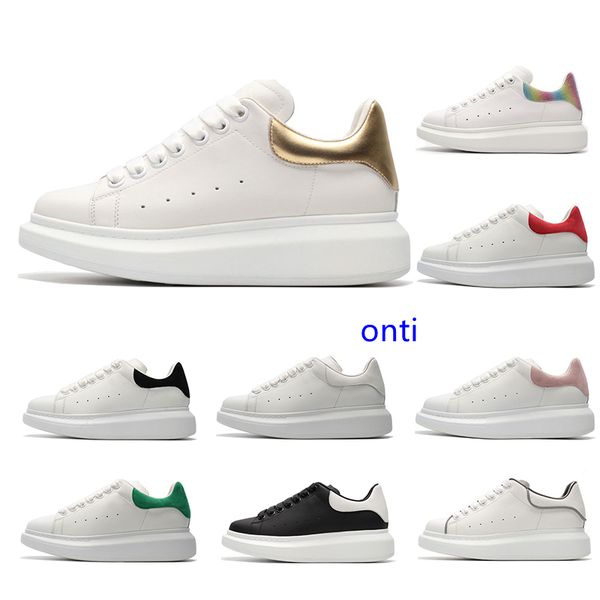 

designer luxury white leather casual shoes for girl women men black gold red grey suede 2019 new comfortable flat sneakers size 35-44