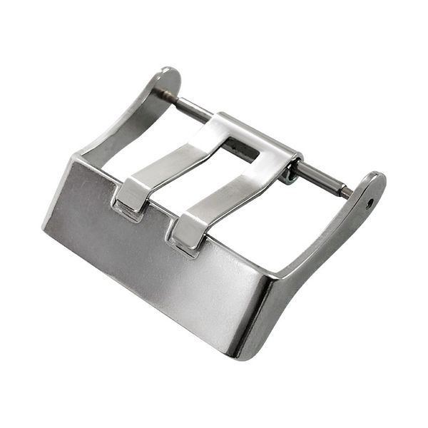 

stainless steel belt buckle head strap pin buckle smart universal big head buckle steel watch accessories, Black;brown