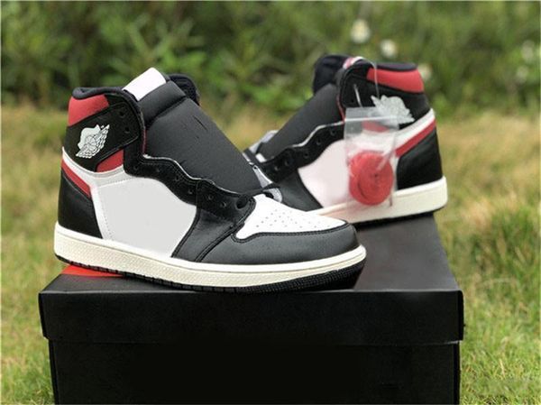 

wholesale 2020 1 og high black gym red men basketball shoes black gym red white sail 555088 -061 authentic sneakers with box