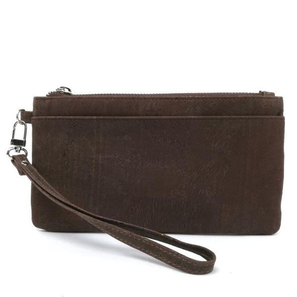 

eco friendly brown natural cork handbags for women fashion beige clutch