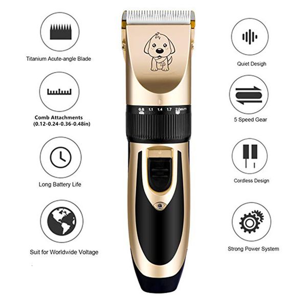 2019 Professional Pet Cat Dog Hair Trimmer Dogs Hair Clippers Dog