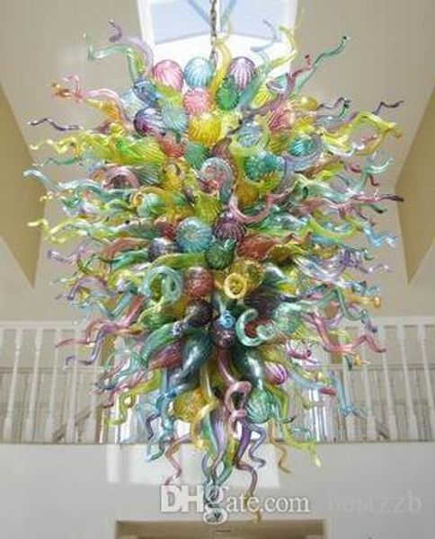 

large multicolor spring lamps led new style inspired handmade blown glass chandelier chain chandeliers and pendant lights
