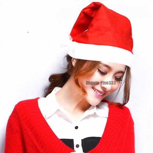 

new years cap christmas party santa hats red and white cap christmas hat for santa claus costume xmas decoration for adult