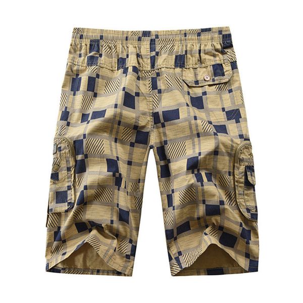 

mens designer shorts loose elastic waist homme shorts fashion relaxed casual mid waist plaid mens summer clothing, White;black